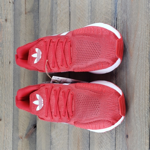 adidas Swift Run 22 Men's Running Casual Shoes Vivid Red - Picture 5 of 10